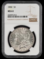 1902 $1 NGC MS61 MS61