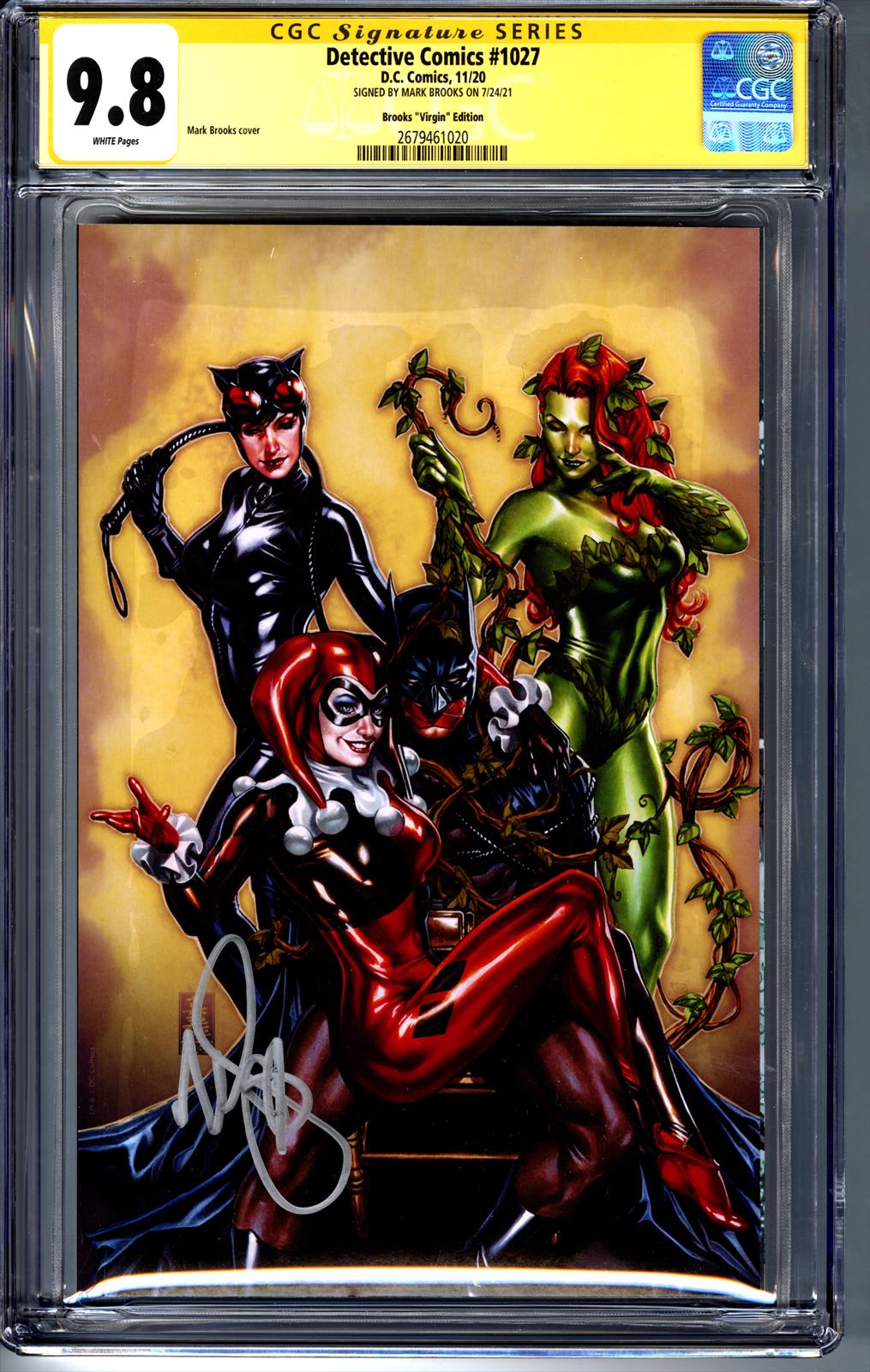 Detective Comics #1027 CGC 9.8 Signature Series Signed by Mark Brooks (Brooks Virgin Variant) 