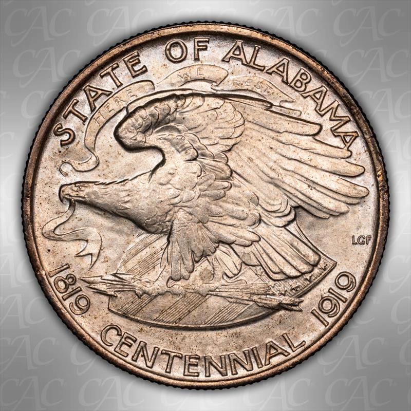 1921 Alabama 50c CACG MS 65