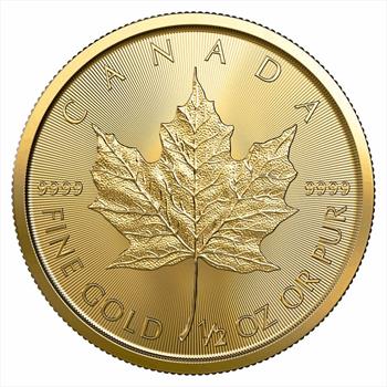 1/2 oz Gold Maple Leaf (Year Varies - Sealed) image 3