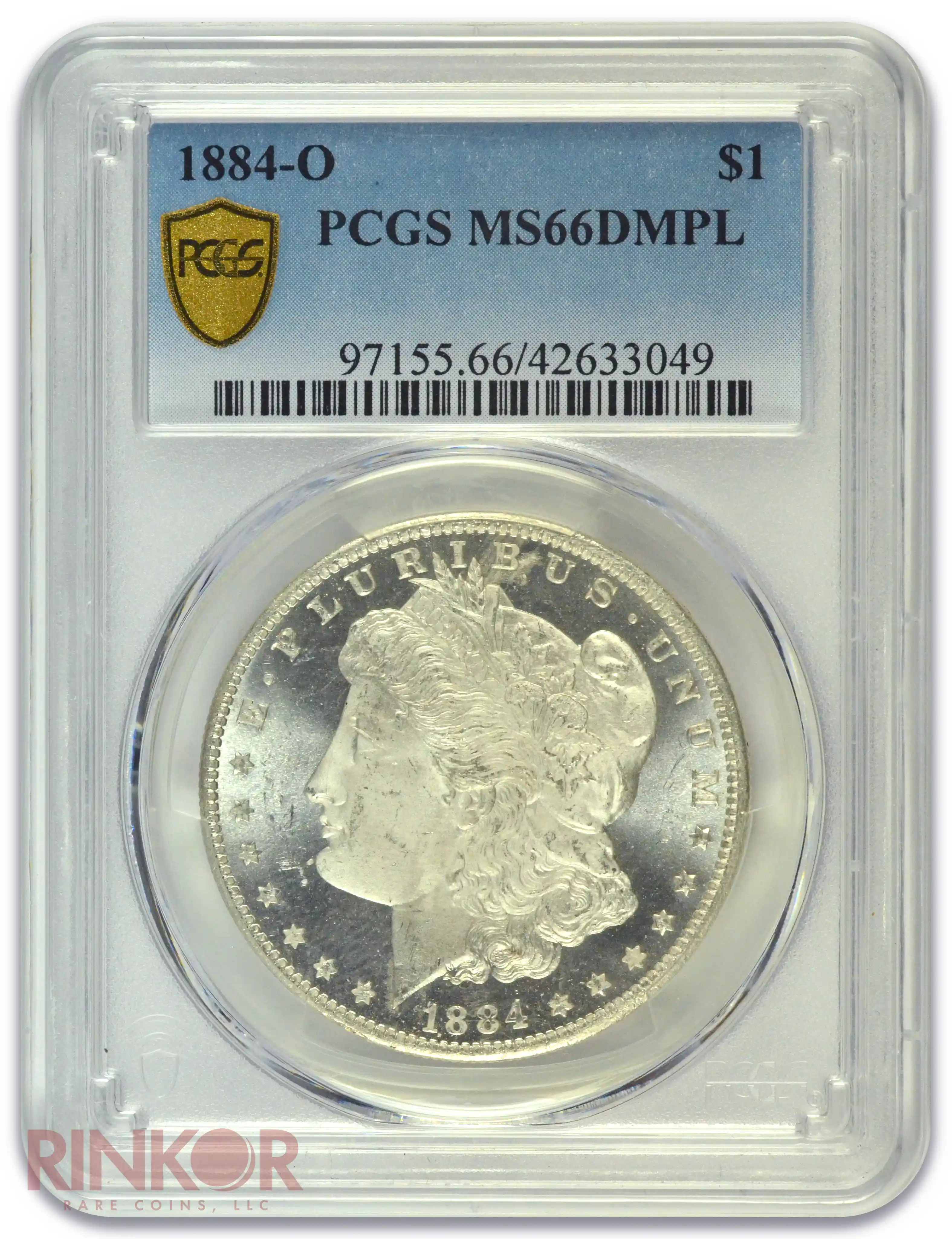 1884-O $1 Morgan Dollar PCGS MS 66 DMPL