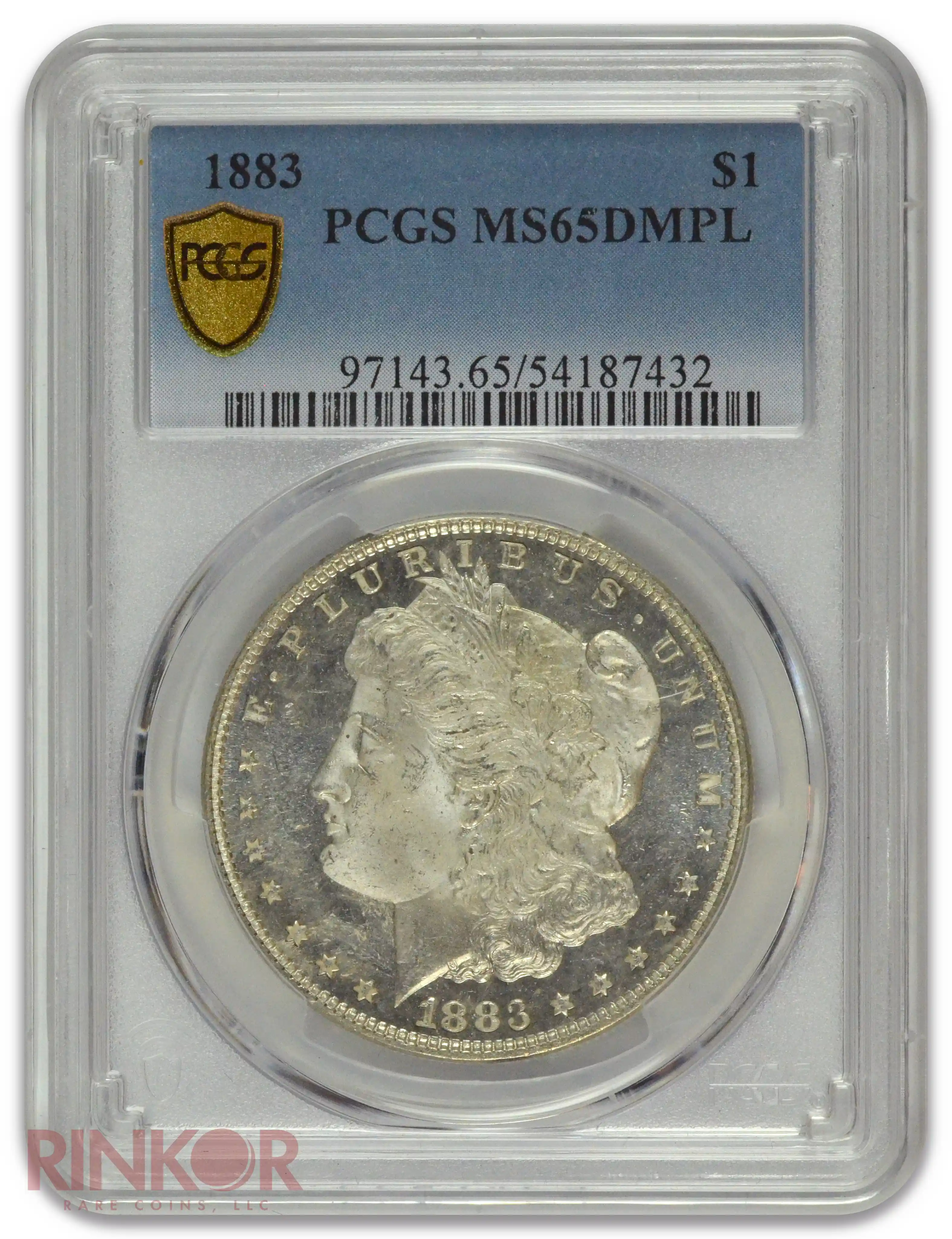 1883 $1 Morgan Dollar PCGS MS 65 DMPL