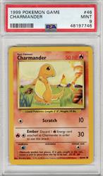 1999 Pokemon Game Charmander #46 PSA Mint 9 