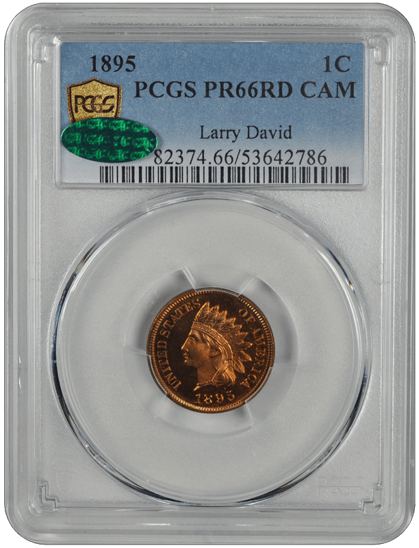 1895 Indian Head PCGS CAC CAM 66