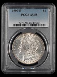 1900 S $1 PCGS AU58 AU58