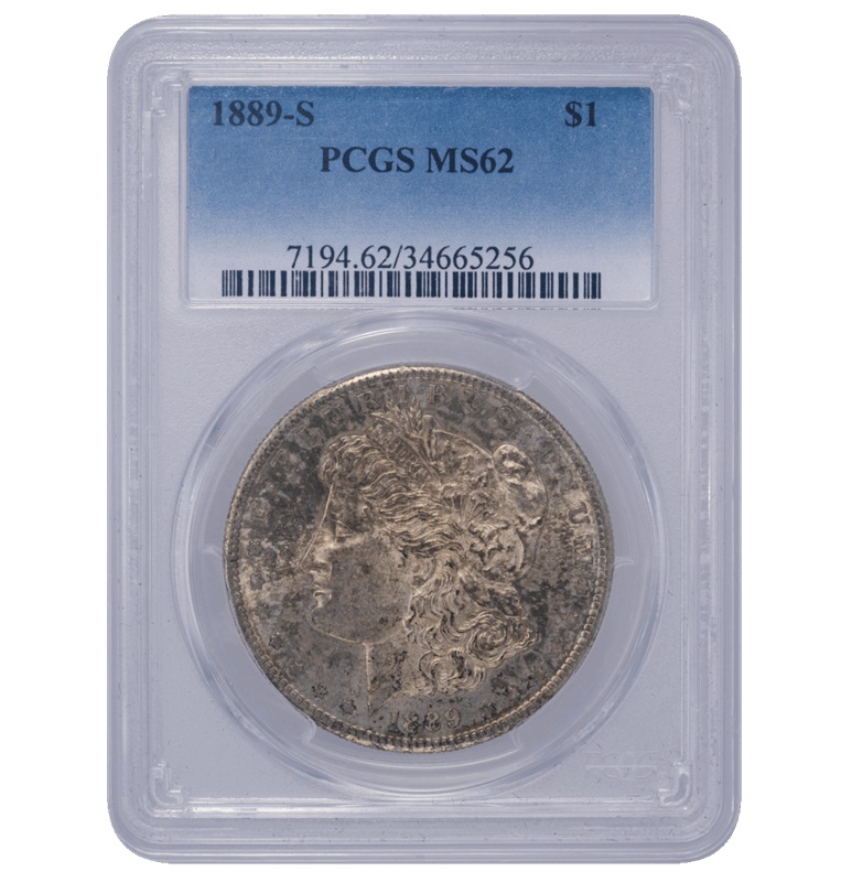 1889-S Morgan PCGS MS 62 0