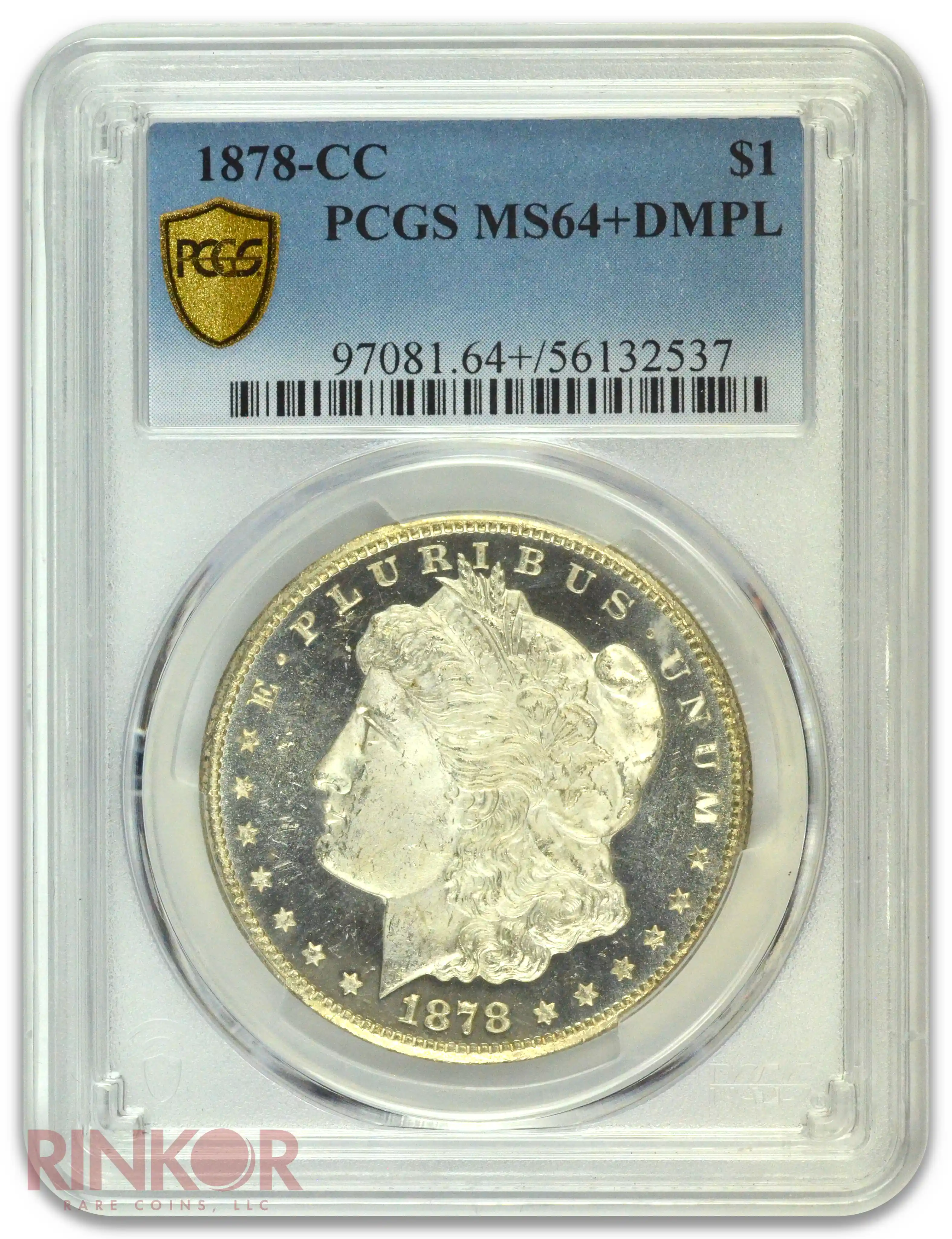 1878-CC $1 Morgan Dollar PCGS MS 64+ DMPL