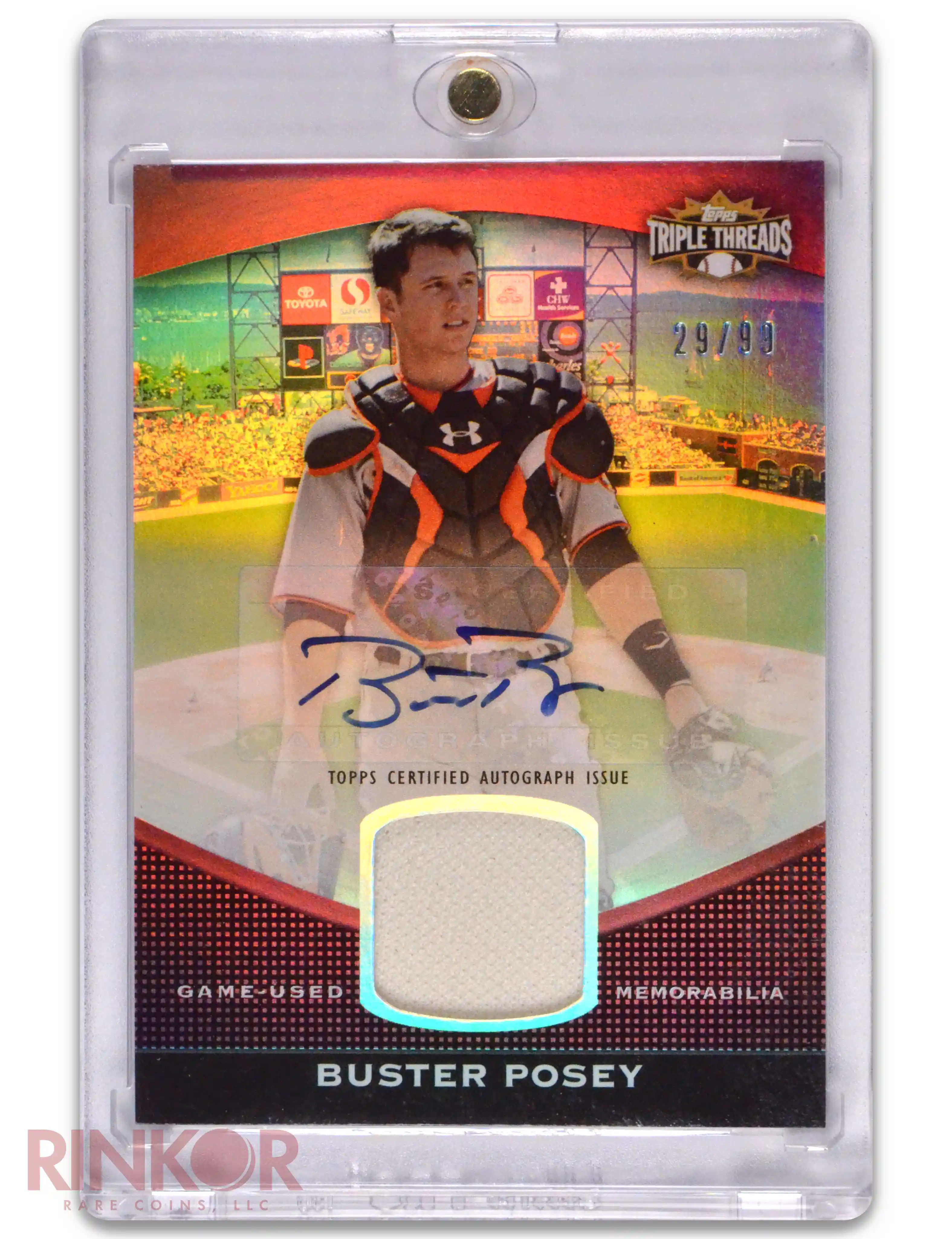 2011 Topps Triple Threads Buster Posey Auto /99 