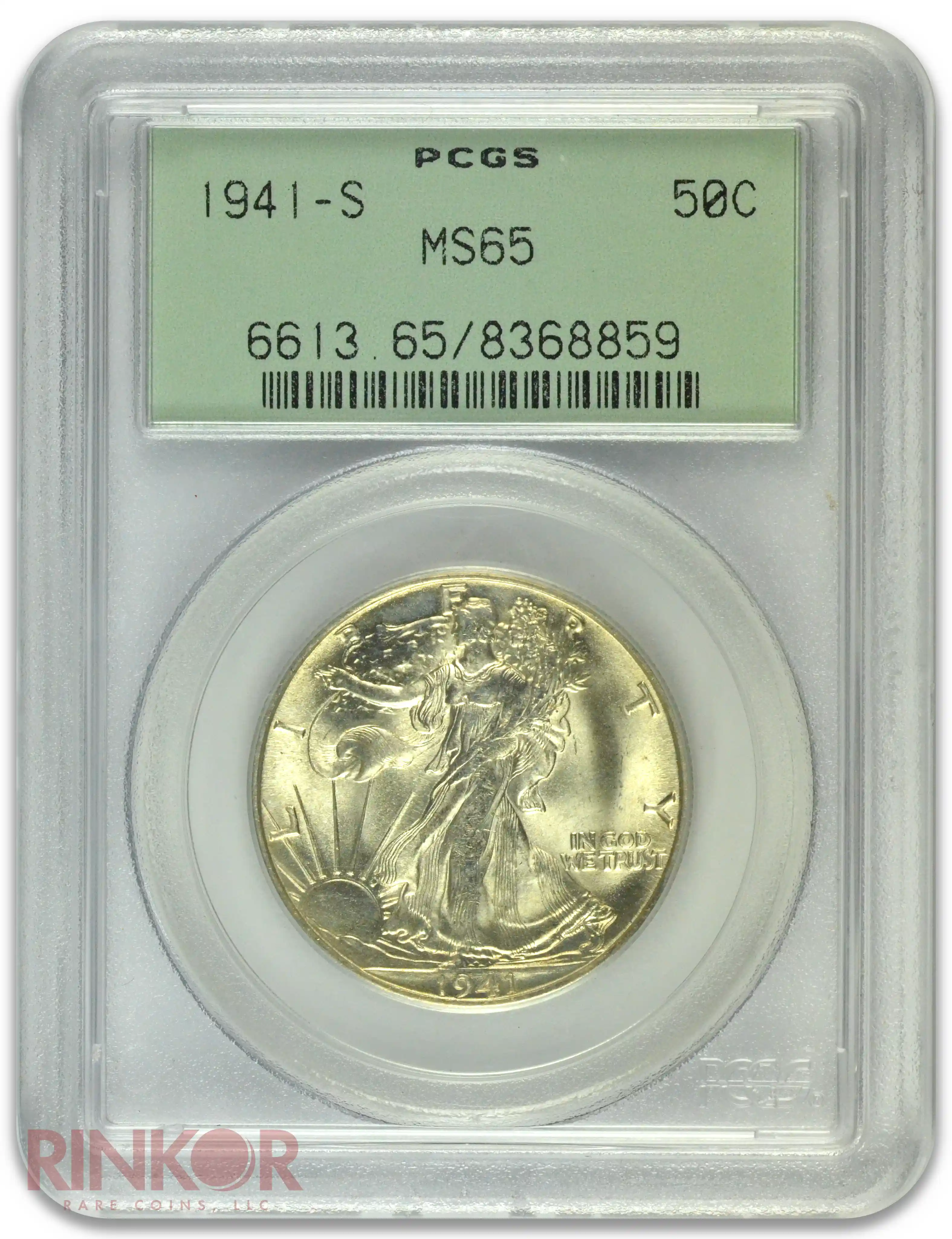1941-S Walking Liberty PCGS MS 65