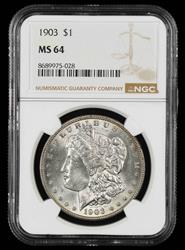 1903 $1 NGC  MS64