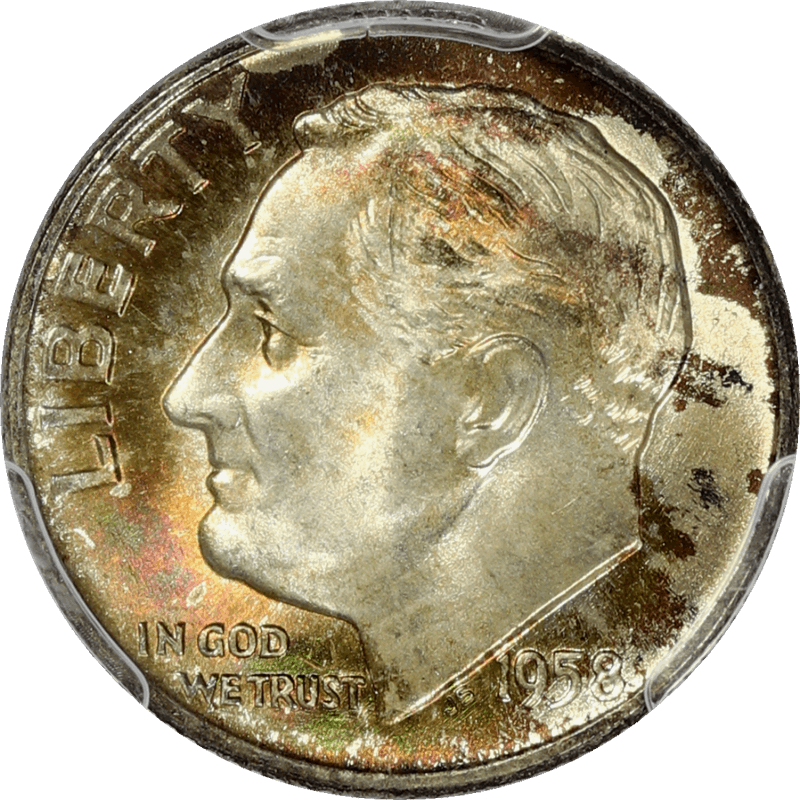 1958-D Roosevelt Dime 10c PCGS MS 66