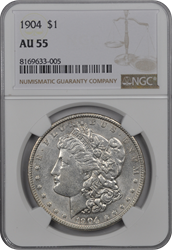 1904  Morgan Dollar NGC AU-55