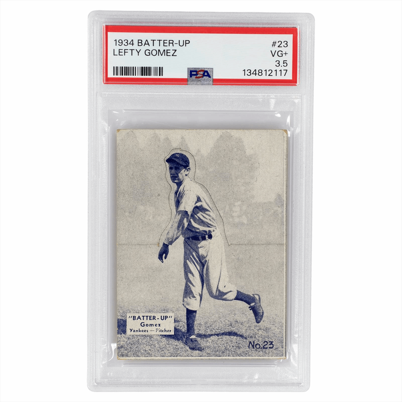 1934 Batter Up Lefty Gomez #23 PSA VG+ 3.5 Cert #134812117