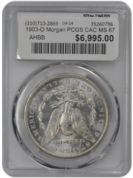 1903-O Morgan PCGS CAC MS 67