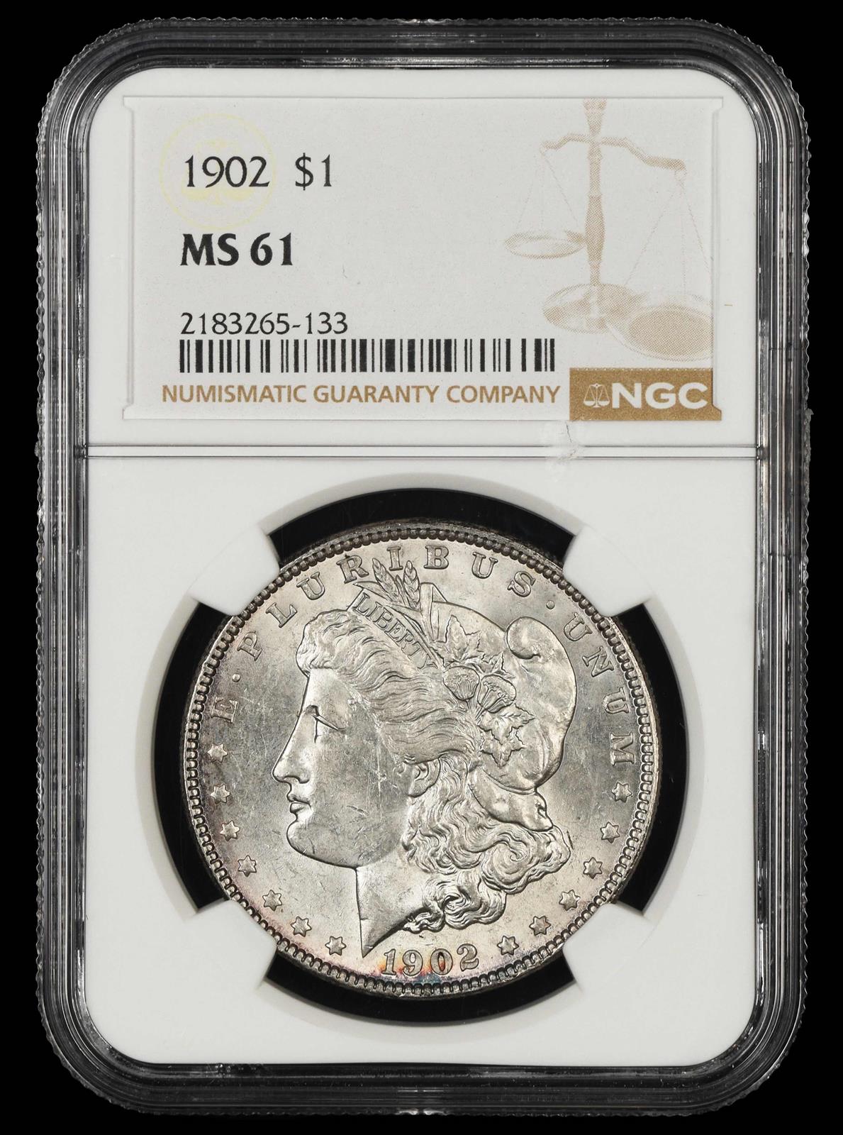 1902 $1 NGC MS61