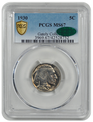 1930 Buffalo PCGS CAC MS 67