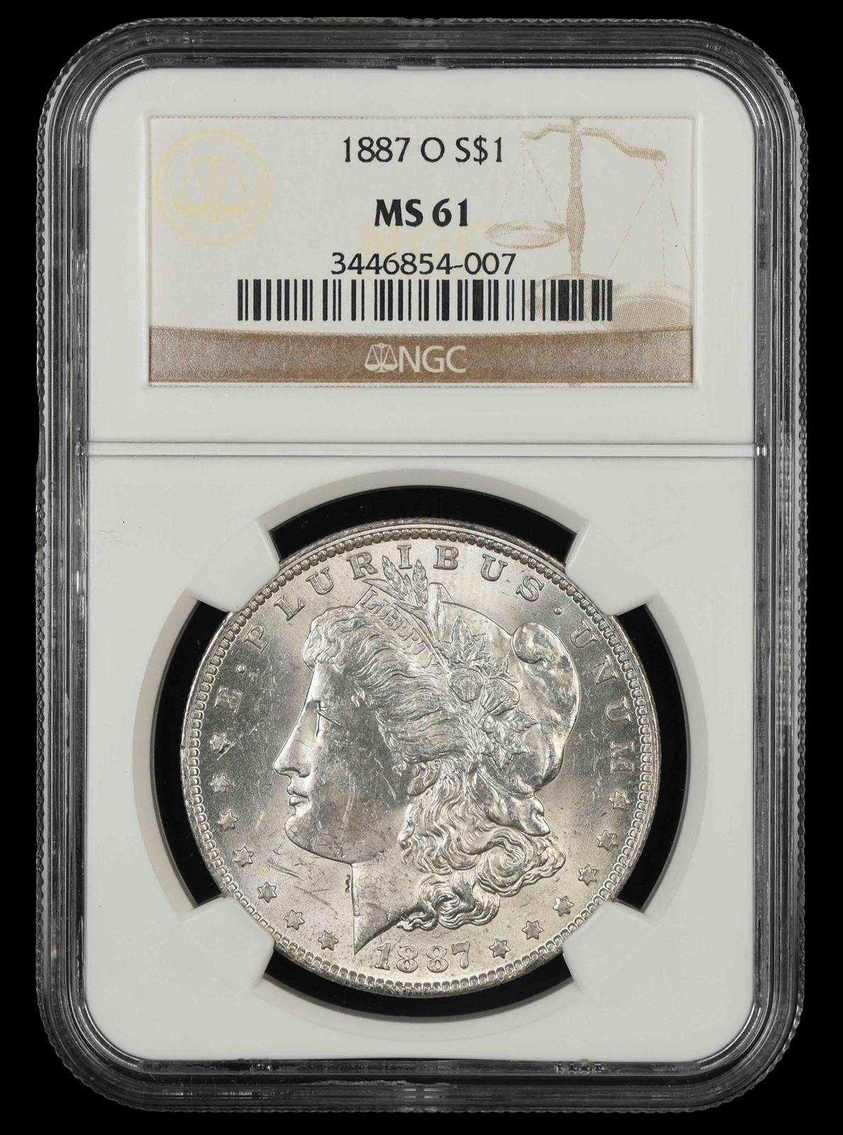 1887-O $1 MS 61