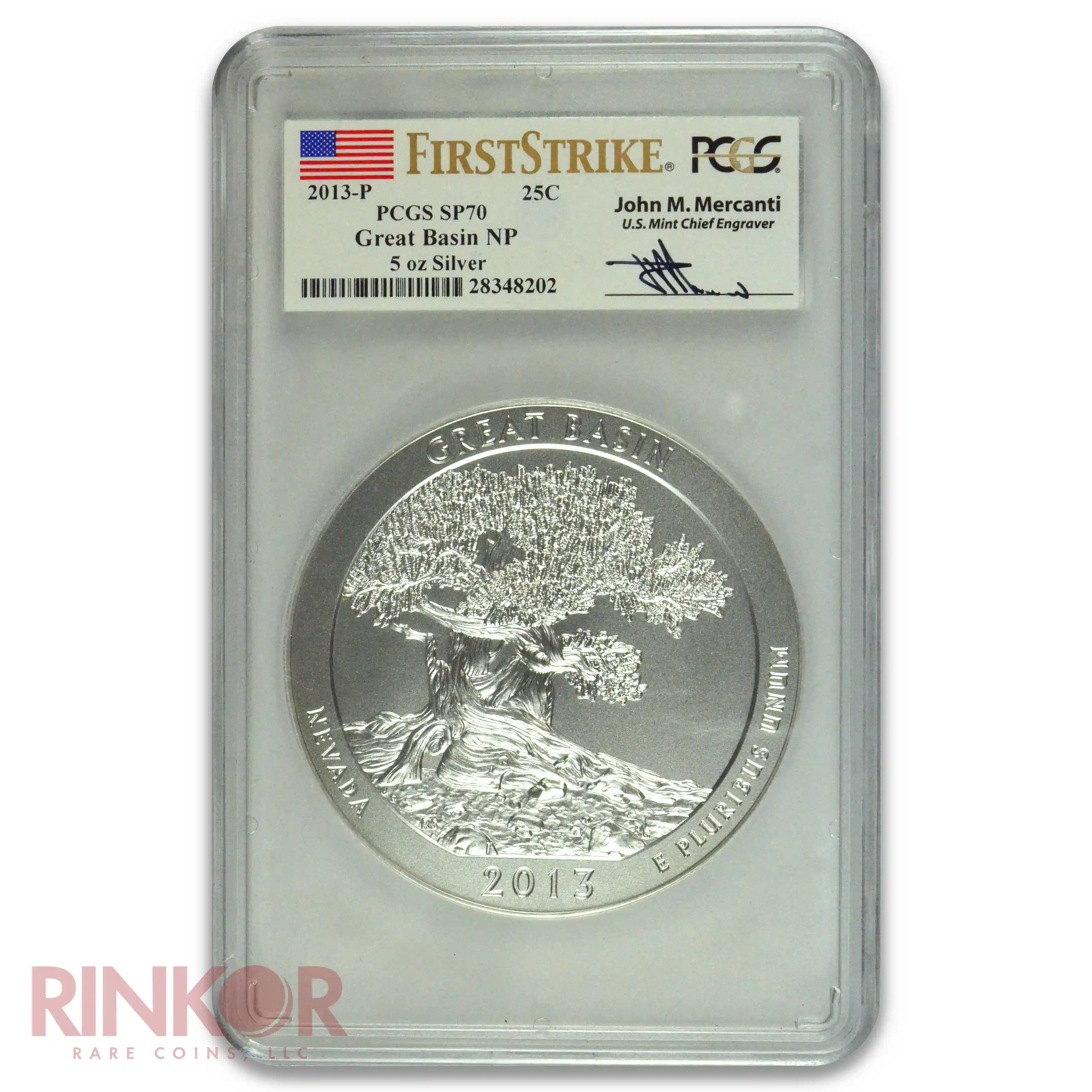 2013-P 5oz America the Beautiful Great Basin First Strike PCGS SP 70