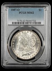 1887 O $1 PCGS  MS62