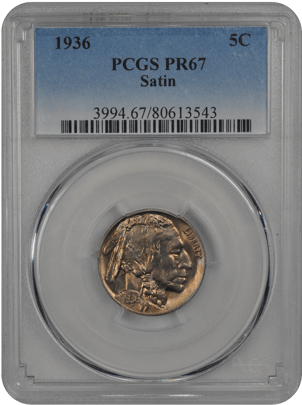 1936  Satin Buffalo PCGS PR 67