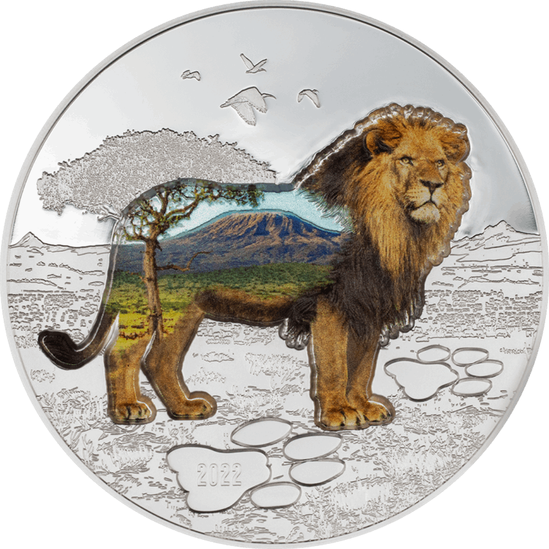 2022 2oz Silver LEO Lion - Into the Wild Series - Limited Mintage Of 999 - CIT 