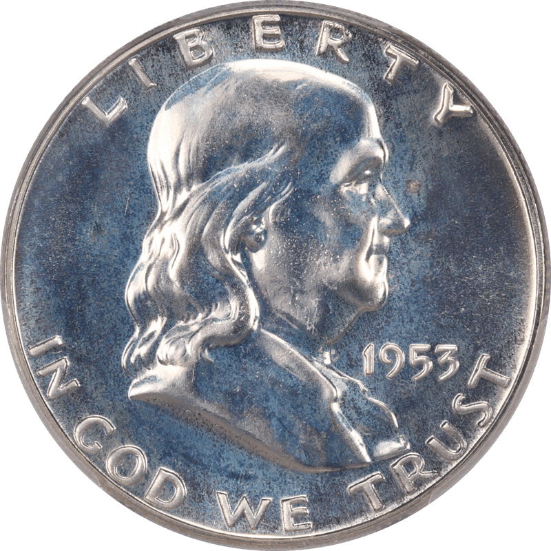 1953 Franklin Half Dollar 50c PROOF PCGS PR64 - Nice White Coin