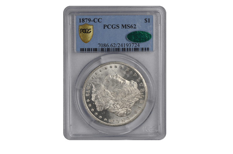 1879-CC $1 Morgan Dollar PCGS  (CAC) #3436-9 MS62