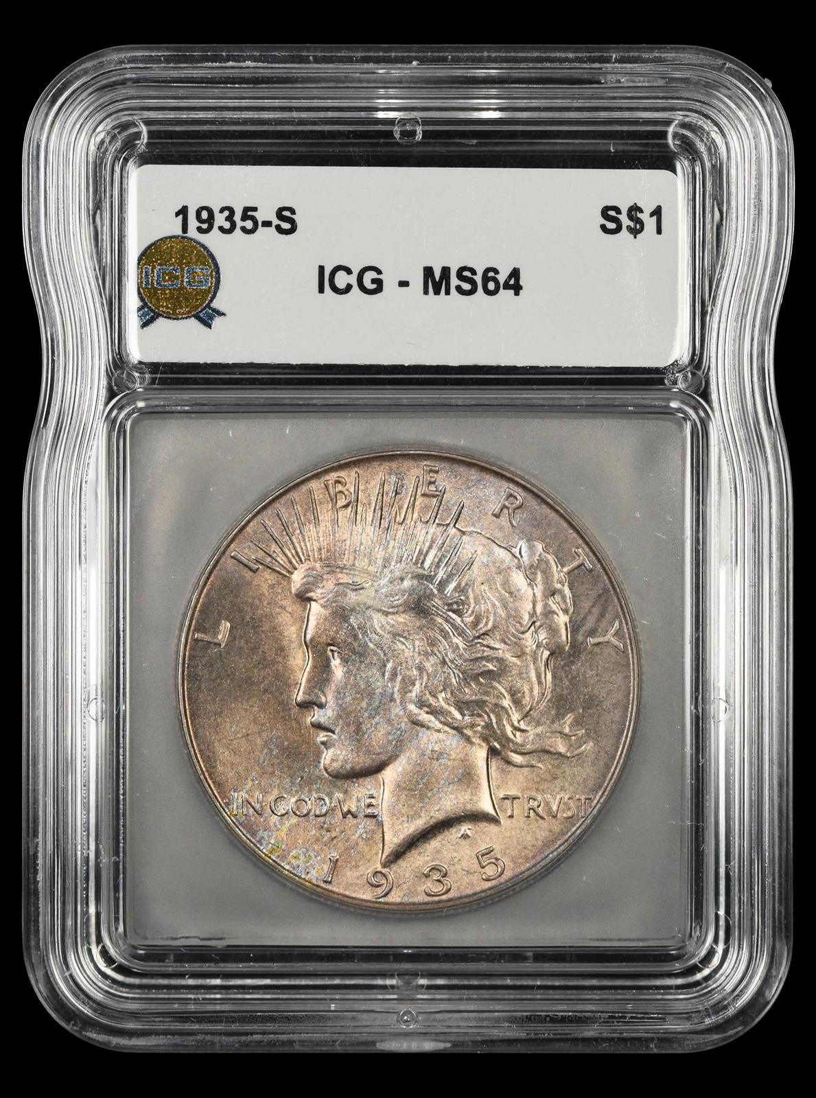 1935 S $1 ICG MS64
