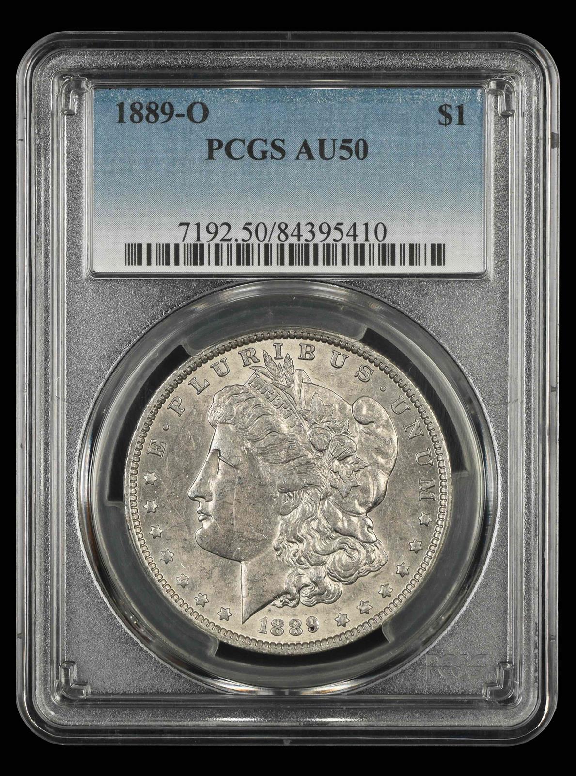 1889-O $1 PCGS AU-50