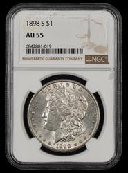 1898 S $1 NGC AU55 AU55