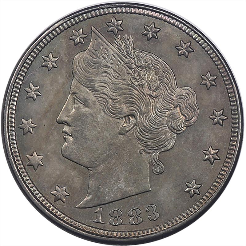 1883 Liberty Nickel (No Cents), 5c Choice Uncirculated - Nice Original Coin 