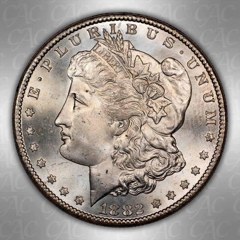 1882-CC S$1 CACG MS 66 