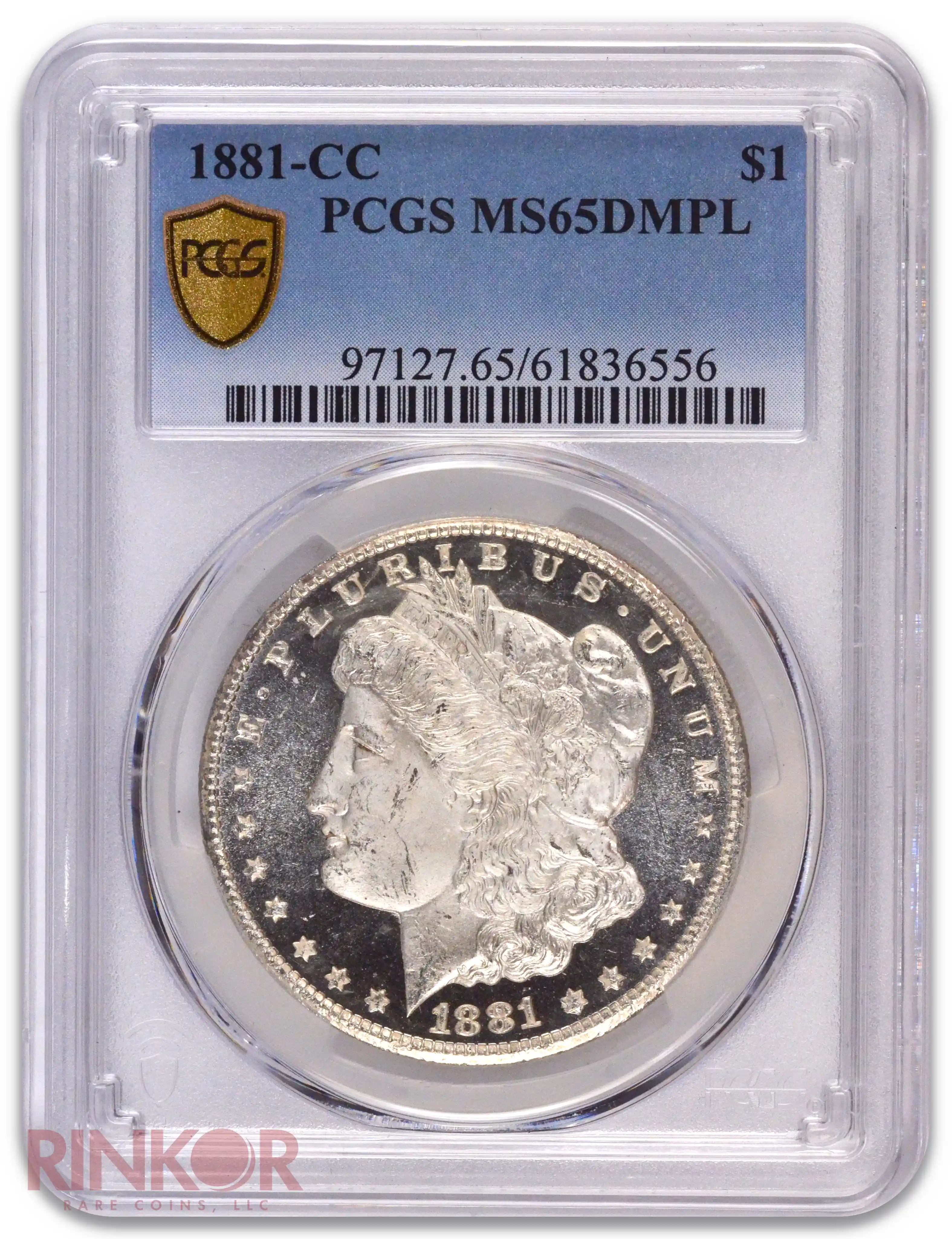 1881-CC $1 Morgan Dollar PCGS MS 65 DMPL
