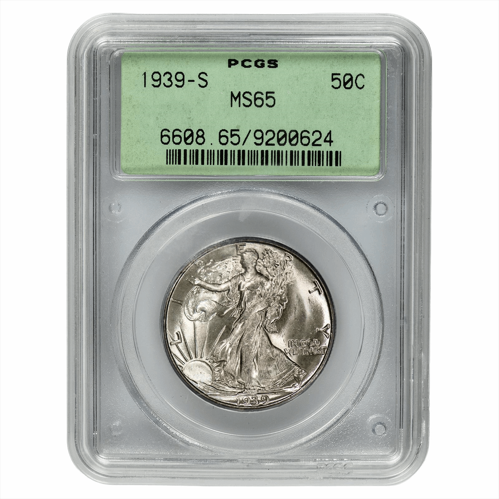 1939-S Walking Liberty PCGS MS 65 