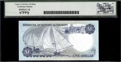 Bermuda Monetary Authority 1 Dollar 1.1.1986 Superb Gem New 67PPQ 