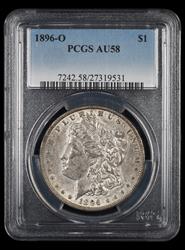 1896-O $1 PCGS AU-58