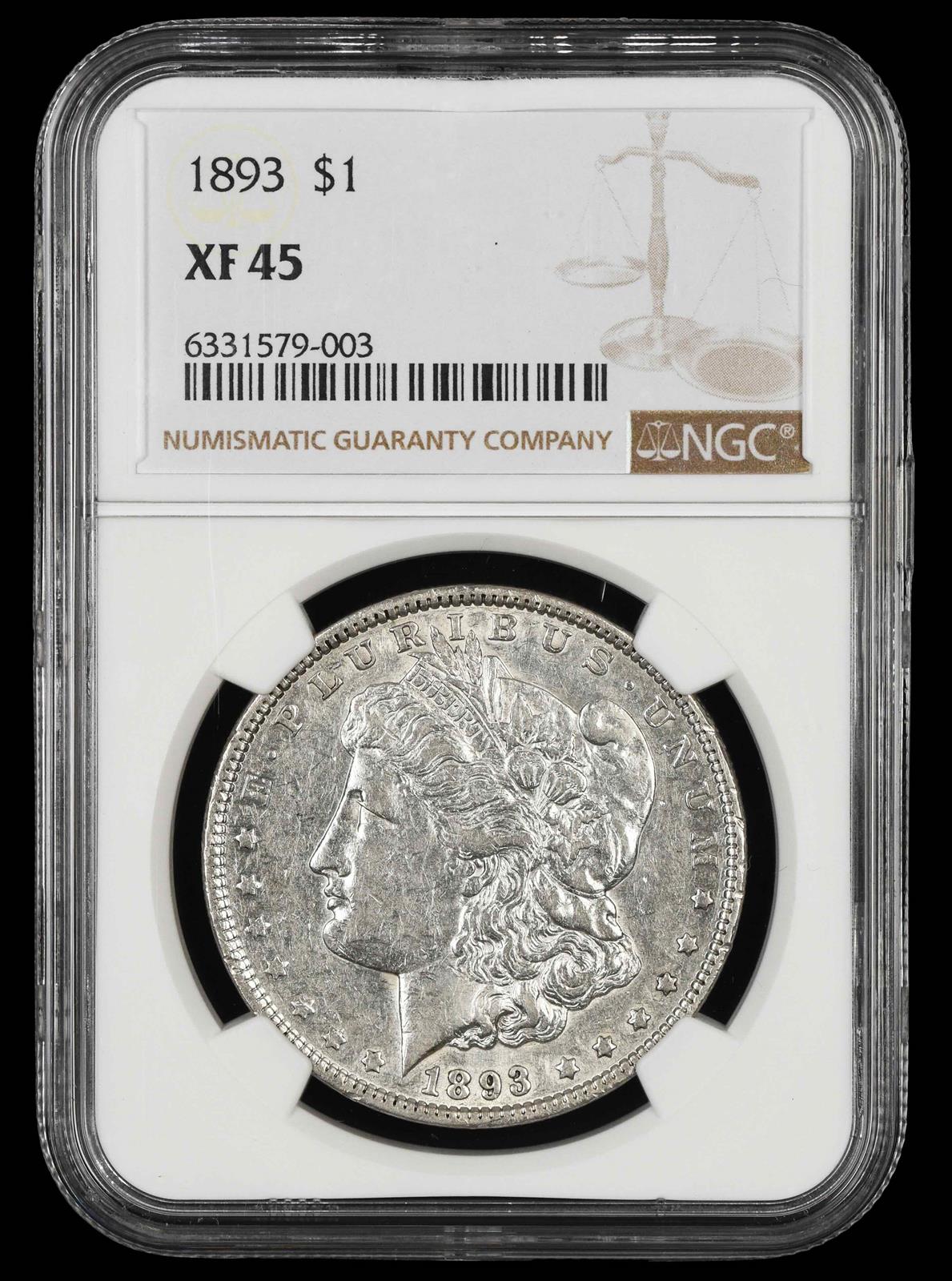 1893 $1 NGC XF-45