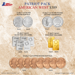 Patriot Pack American West Edition - Gold Bars & Pure Silver 
