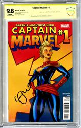 Captain Marvel v2012 #1 CBCS 9.8 Signed by Kelly Sue Deconnick 