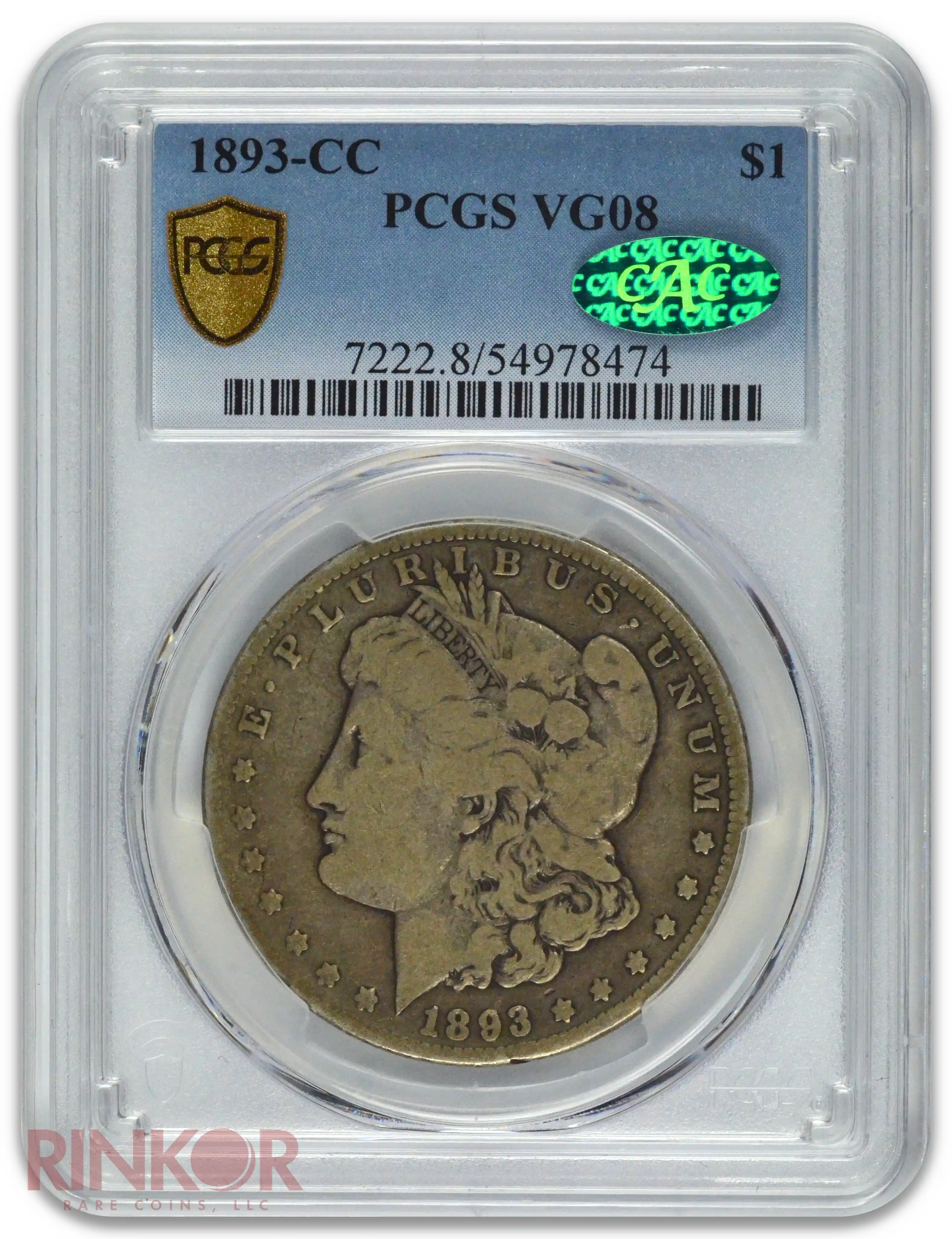 1893-CC $1 Morgan Dollar PCGS