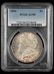 1894 $1 PCGS  AU58