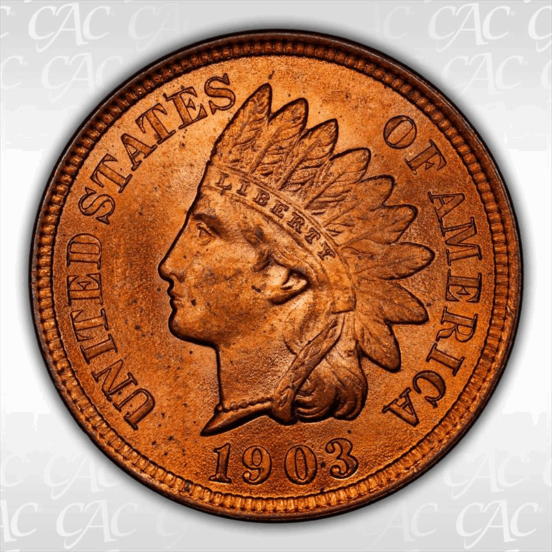 1903 1c CACG MS 65 RD