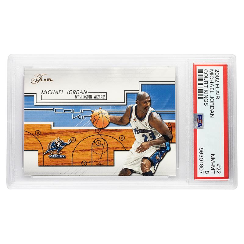 2002 Flair Michael Jordan Court Kings #22 PSA NM-MT 8 Cert #96301807