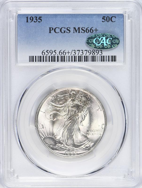 1935 50C PCGS MS 66+ CAC