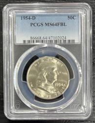 1954-D Franklin PCGS FBL 64