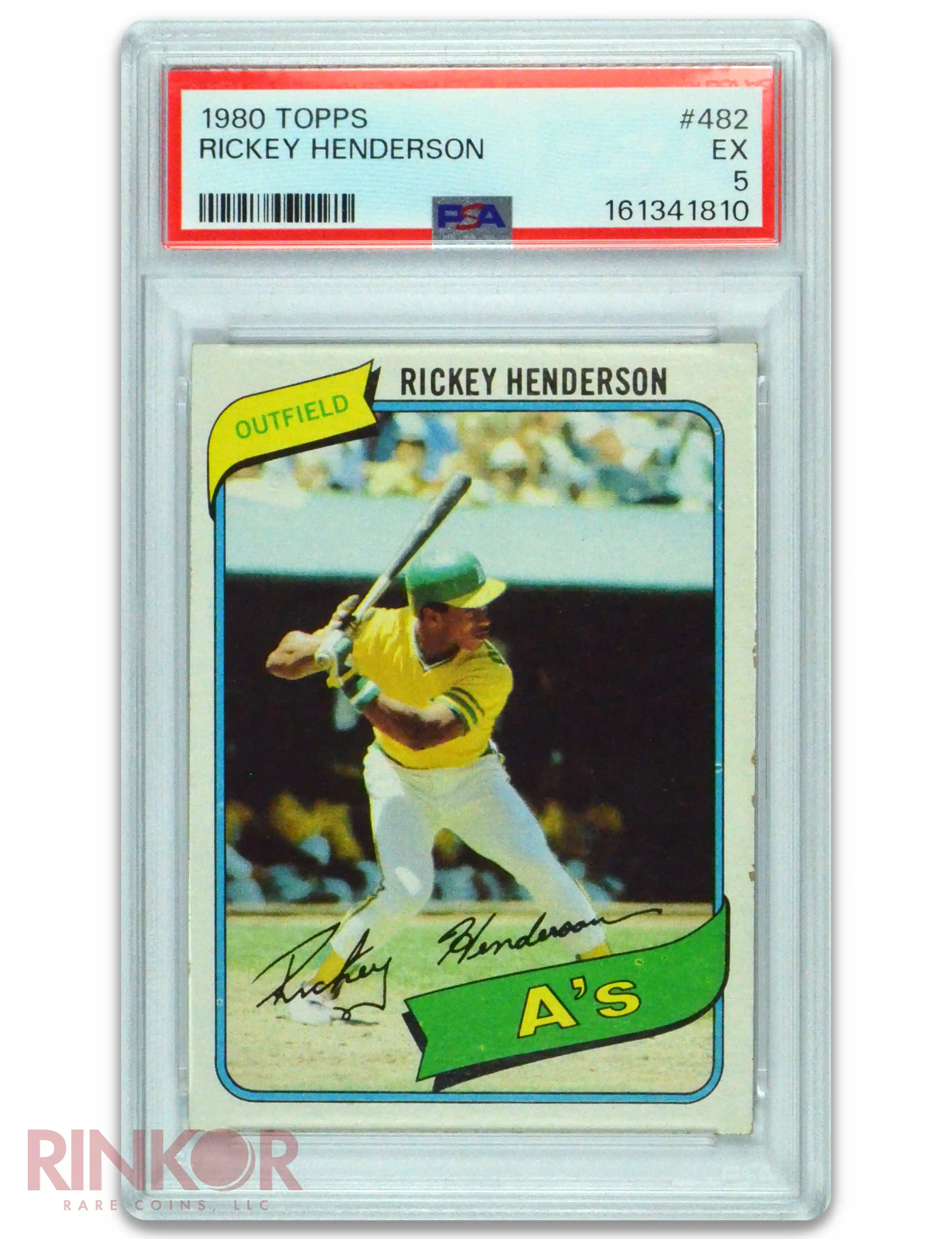 1980 Topps Rickey Henderson #482 PSA EX 5