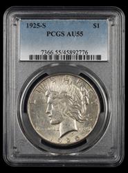 1925 S $1 PCGS AU55 AU55