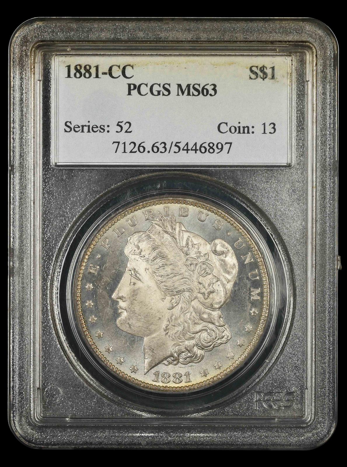 1881-CC $1 PCGS MS 63