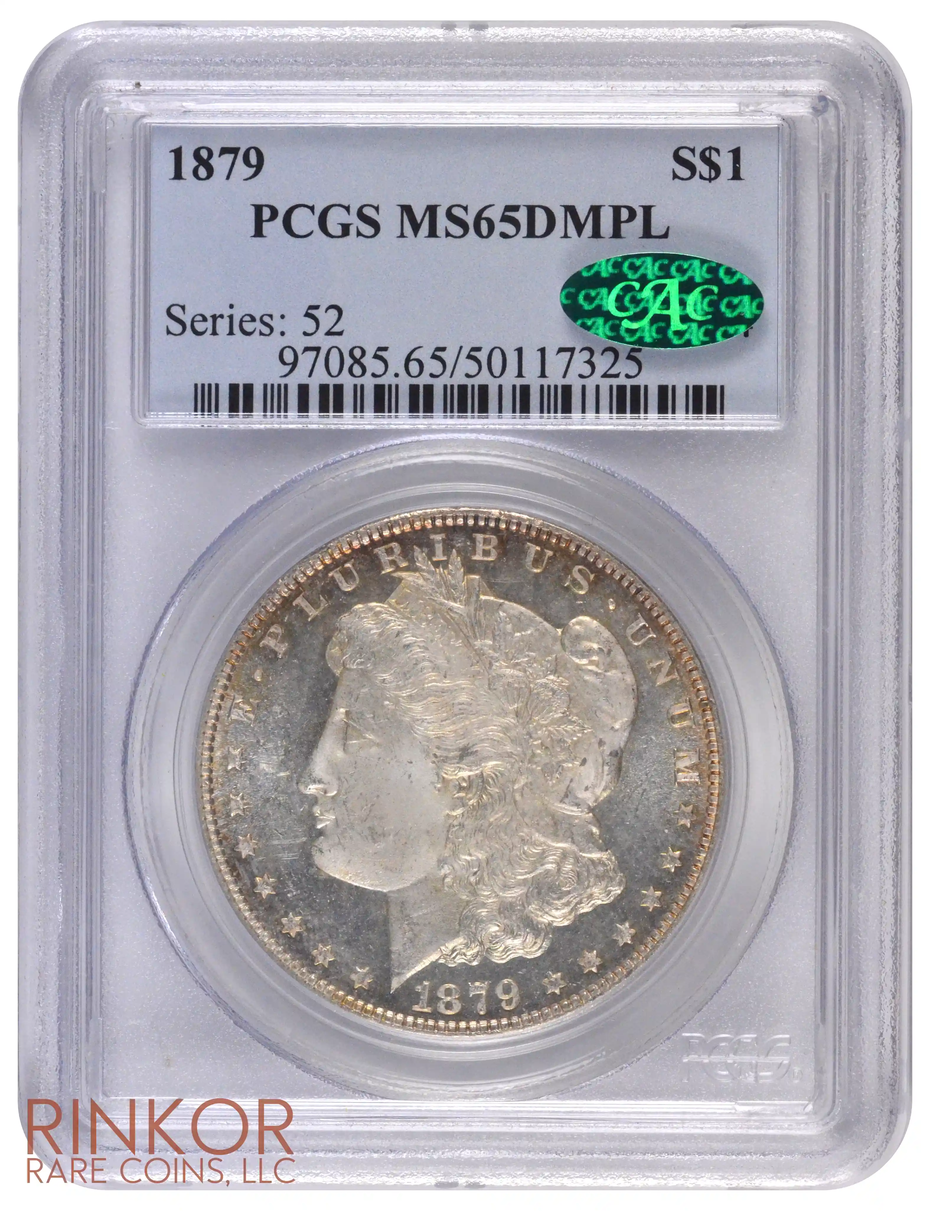 1879 $1 PCGS MS 65 DMPL CAC
