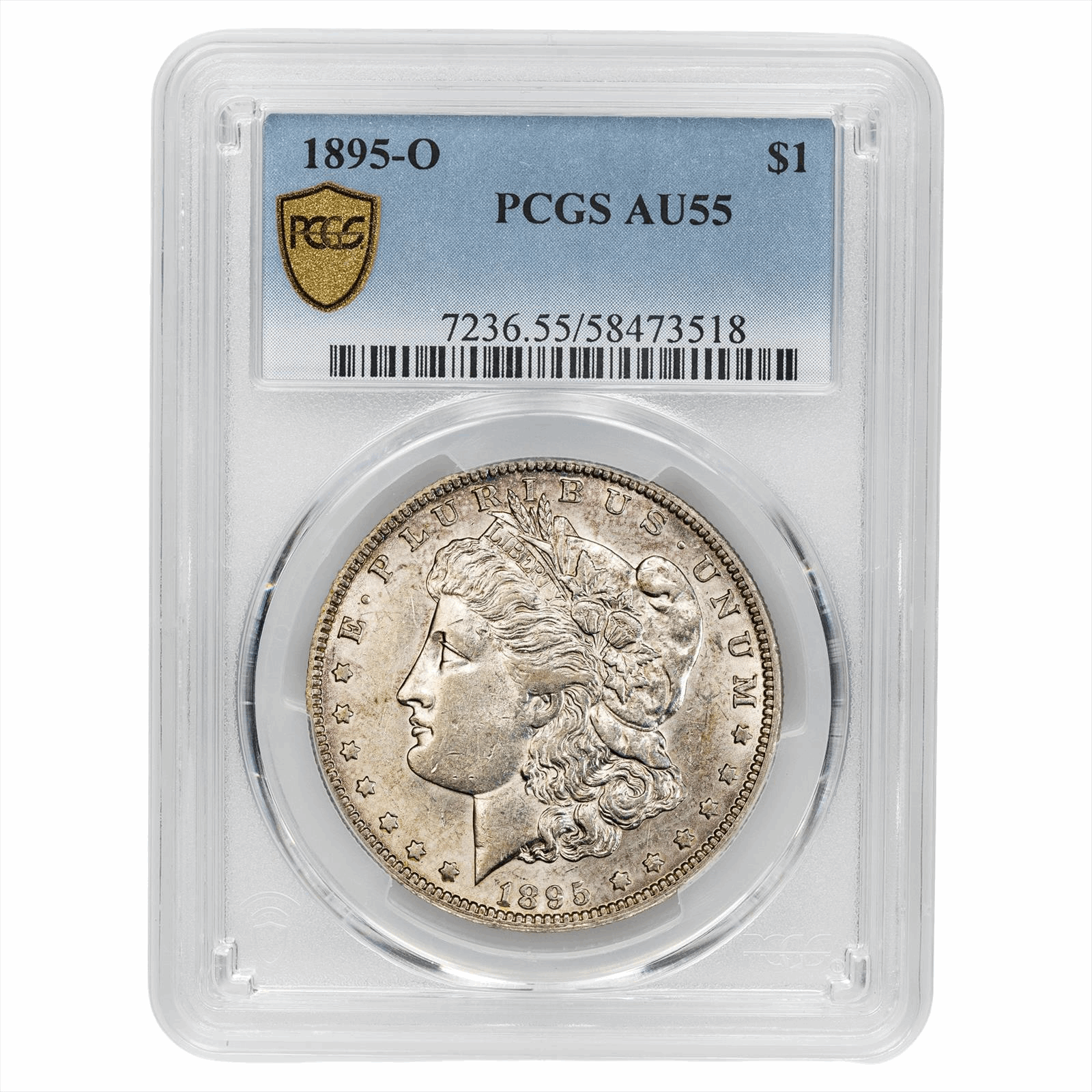 1895-O Morgan Silver Dollar $1 PCGS AU 55